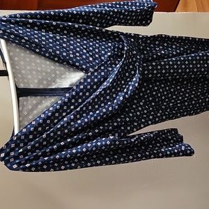 Weekend Maxmara size L dress, blue dress with multiple colors